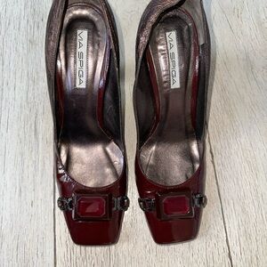 Via Spiga Red Heels Elegant Design
